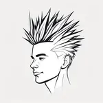 spiky hair image